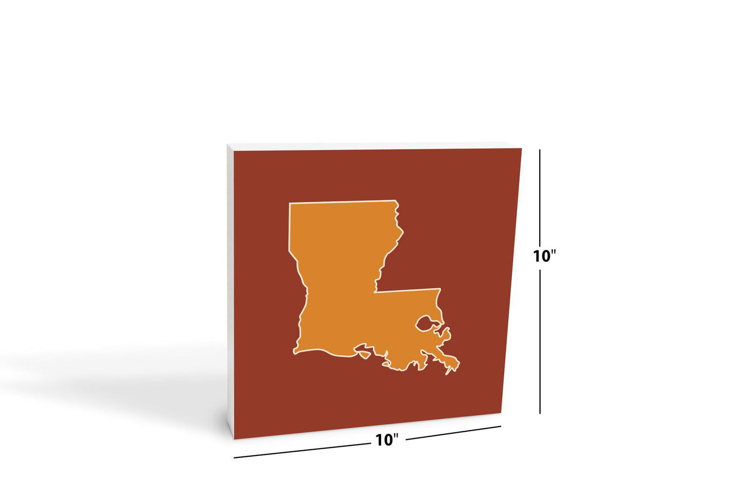Louisiana Colorful State Shape | Wood Block | Eaches | Min 2