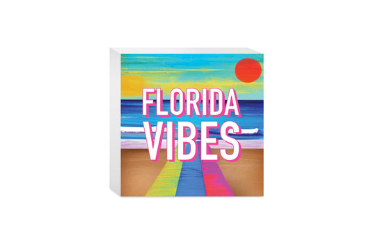 Florida Vibes | Wood Block | Eaches | Min 4
