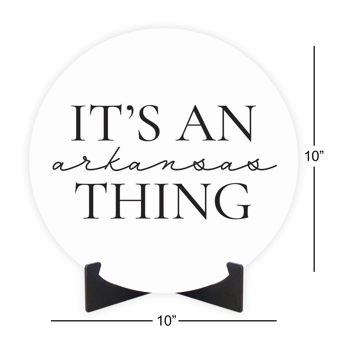 Minimalist B&W Arkansas Thing Quote | Wood Sign | Eaches | Min 1