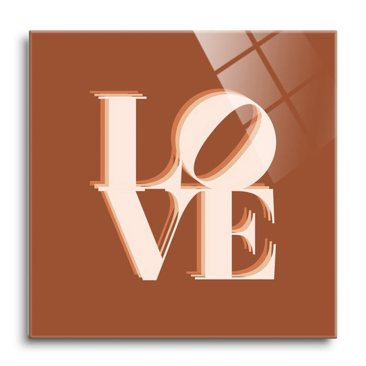 Modern Minimalist Pennsylvania Love Dark | Hi-Def Glass Art | Eaches | Min 1