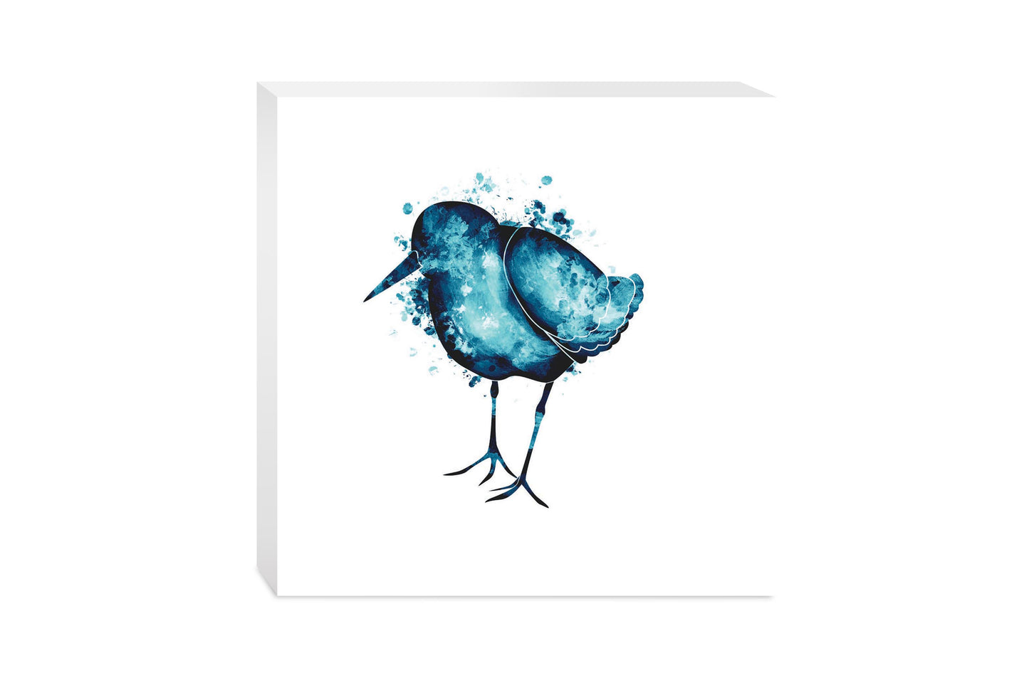 New England Water Color Sand Piper | Wood Block | Eaches | Min 2