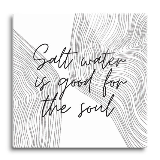 Minimalistic B&W Cape Cod Salt Water | Hi-Def Glass Art | Eaches | Min 1