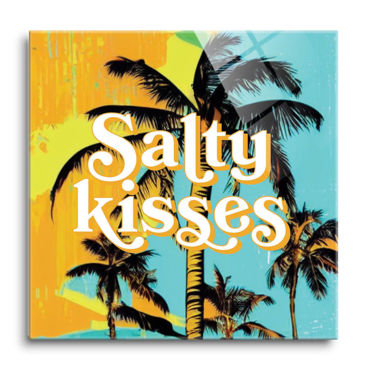 Salty Kisses Palm Trees | Hi-Def Glass Art | Eaches | Min 1