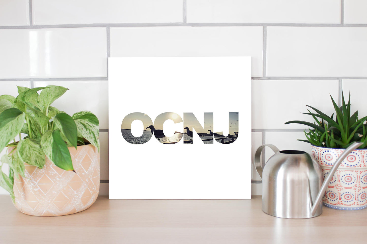 OCNJ Photo With Text | Wood Sign | Eaches | Min 2