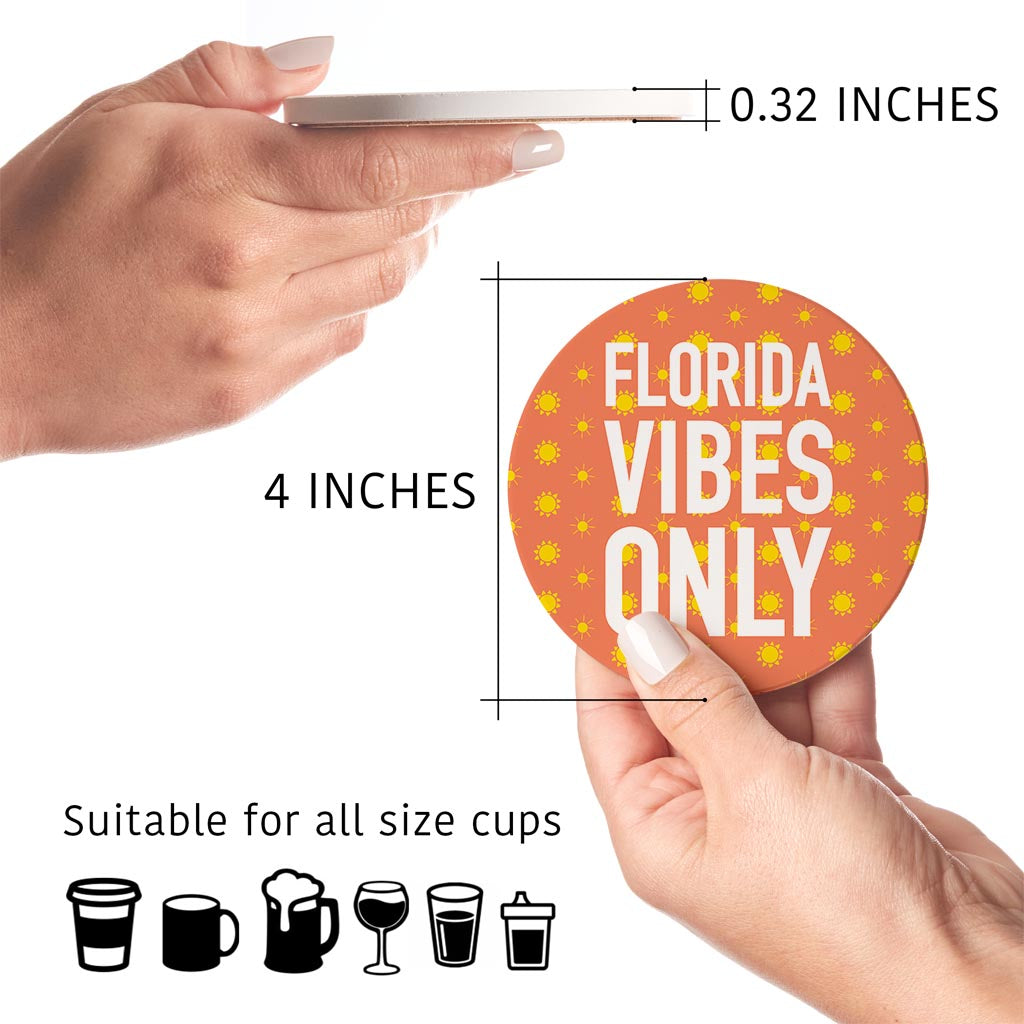 Florida Vibes Only| Absorbent Coasters | Set of 4 | Min 2