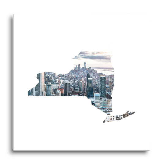 New York State Shape Picture | Hi-Def Glass Art | Eaches | Min 1