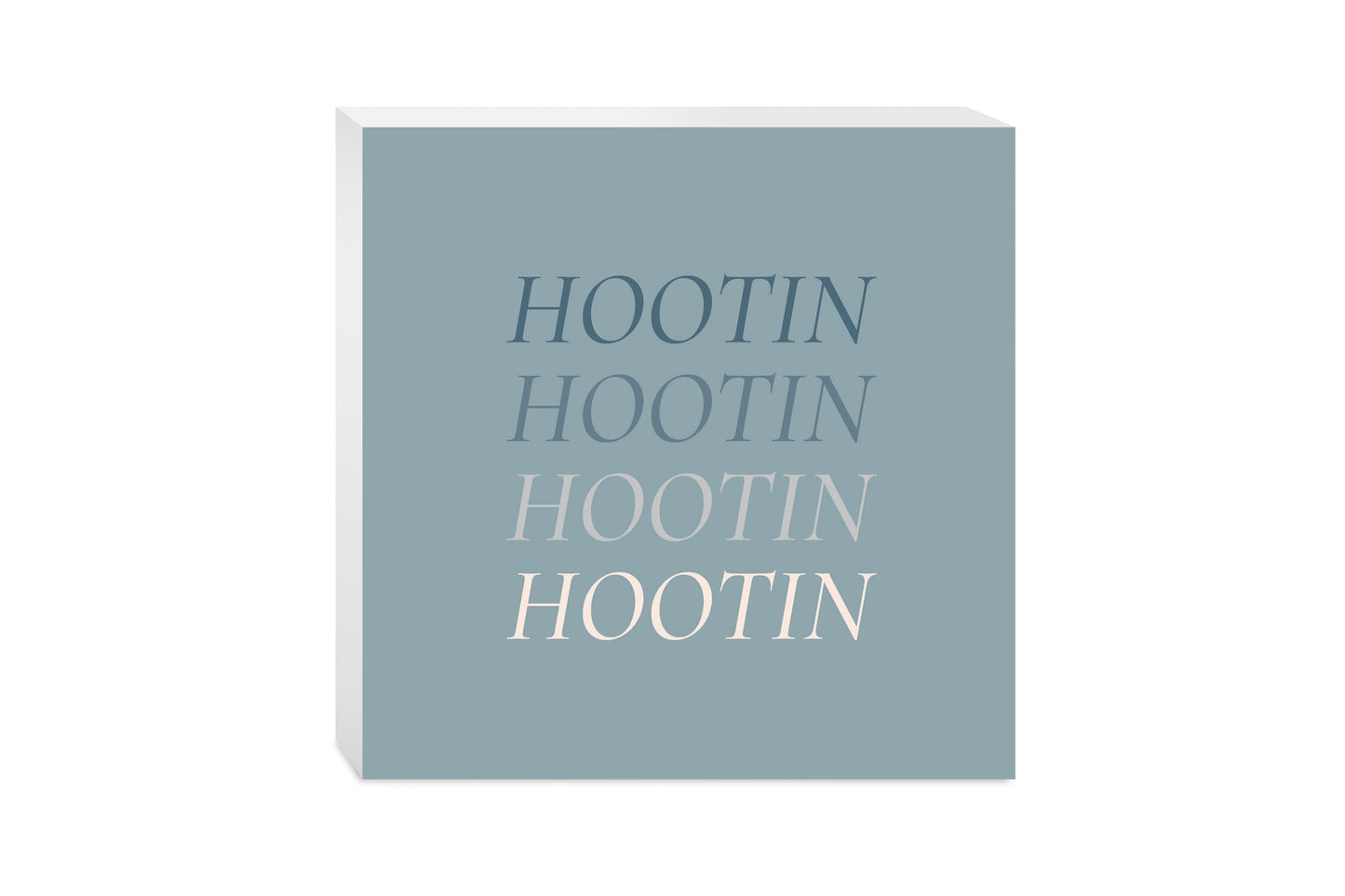 Modern Minimalist Arkansas Hootin | Wood Block | Eaches | Min 2