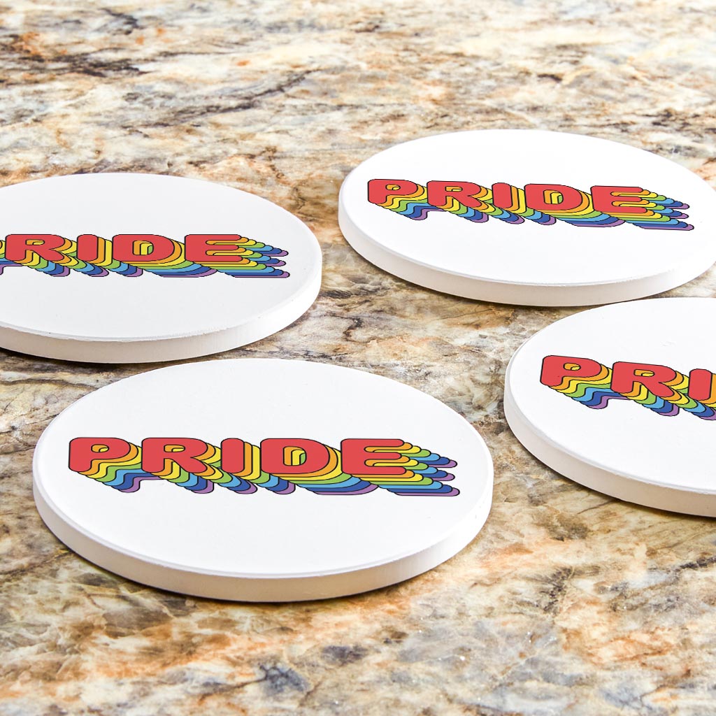 Retro Pride | Absorbent Coasters | Set of 4 | Min 2