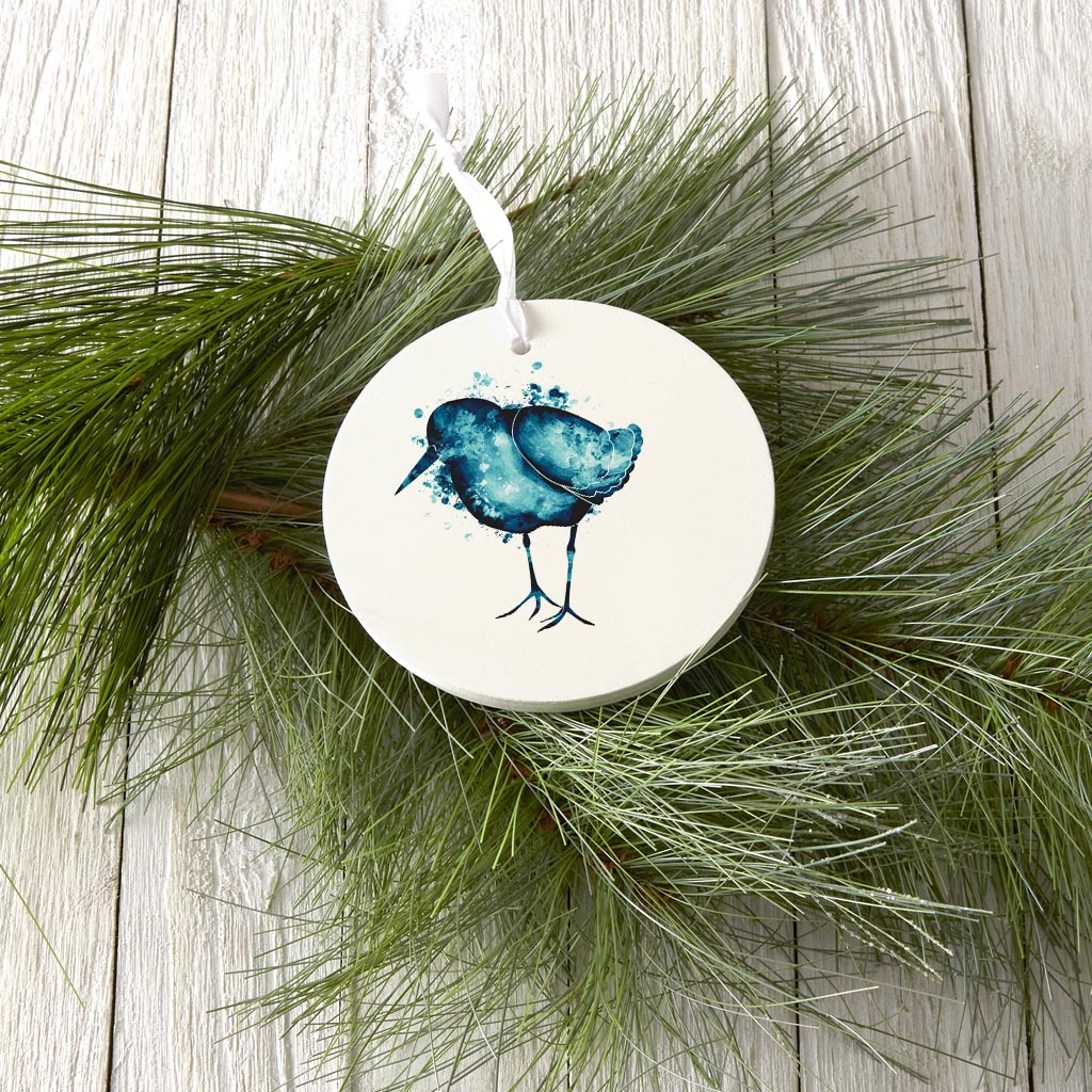 New England Water Color Sand Piper| Wood Ornament | Eaches | Min 6