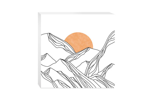 White Mountain Sun Lines | Wood Block | Eaches | Min 2