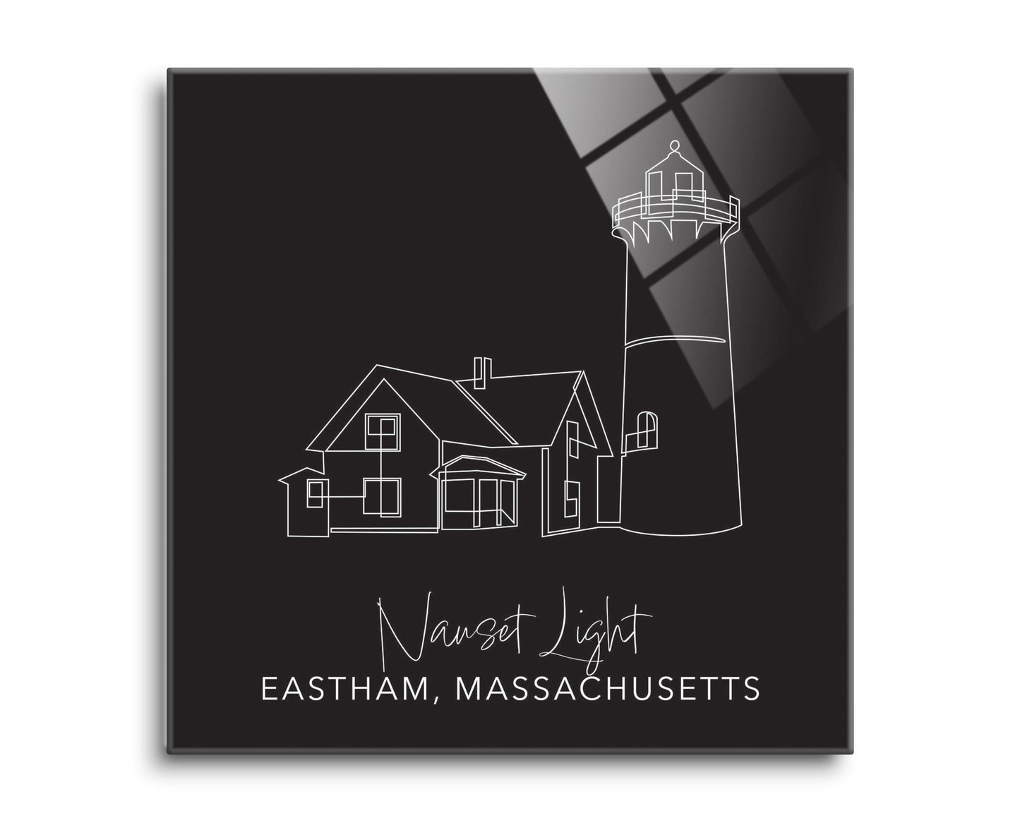 Black Nauset Light | Hi-Def Glass Art | Eaches | Min 2