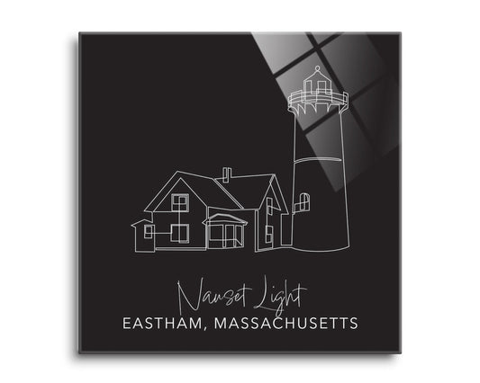 Black Nauset Light | Hi-Def Glass Art | Eaches | Min 2