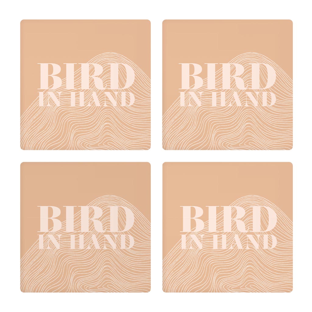 Modern Minimalist Pennsylvania Bird Quip | Absorbent Coasters | Set of 4 | Min 2