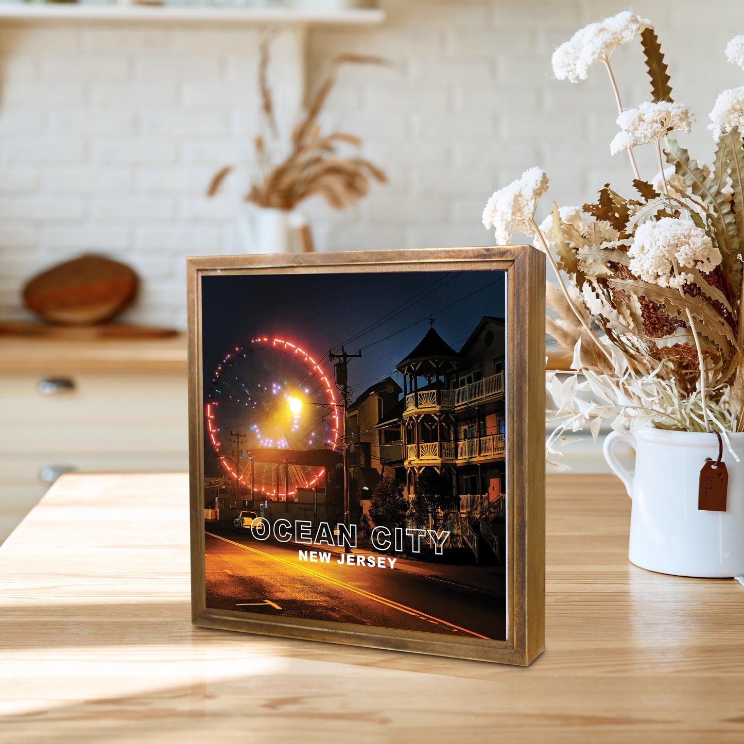 OCNJ Photo With Text | Wood Sign | Eaches | Min 1