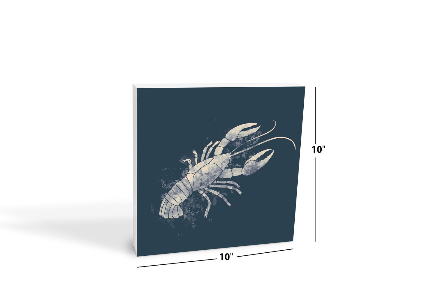 Louisiana Colorful Water Color Crawfish | Wood Block | Eaches | Min 2