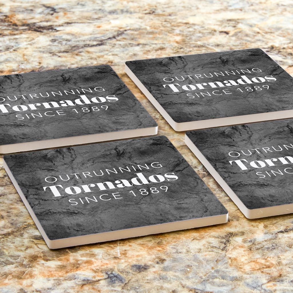 Modern Oklahoma Tornado Saying| Absorbent Coasters | Set of 4 | Min 2