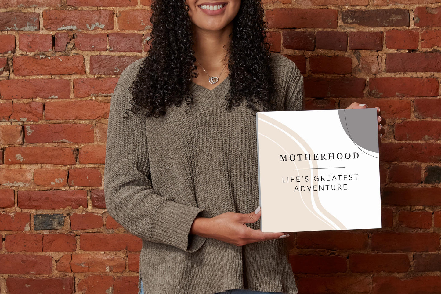 Modern Minimalist Mothers Day Adventure | Wood Block | Eaches | Min 2