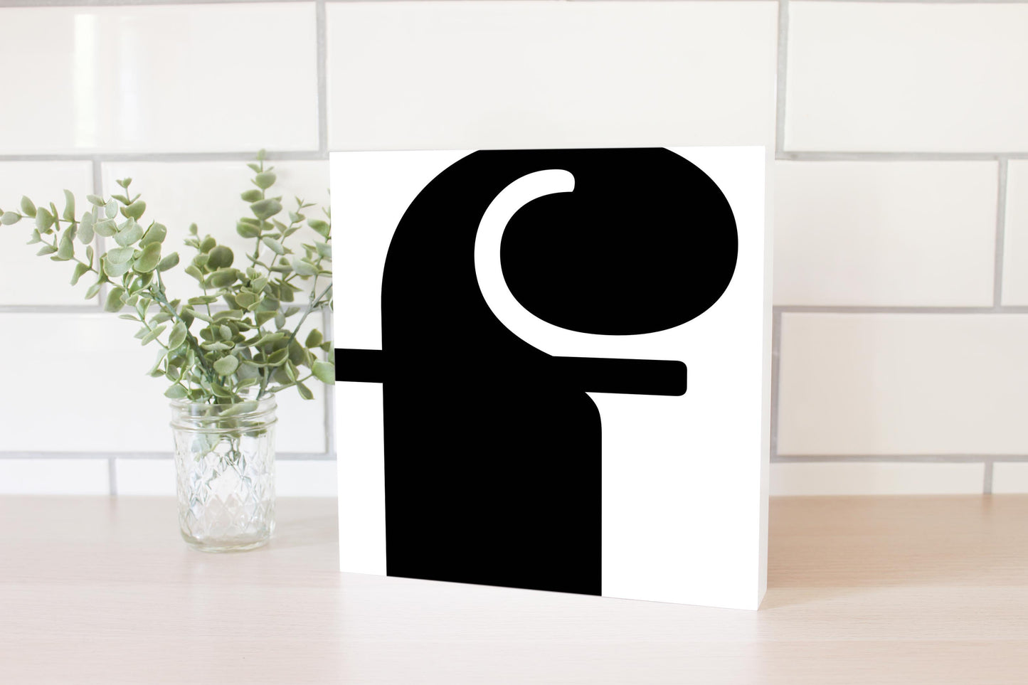 Fun Chunky Monogram F | Wood Block | Eaches | Min 2