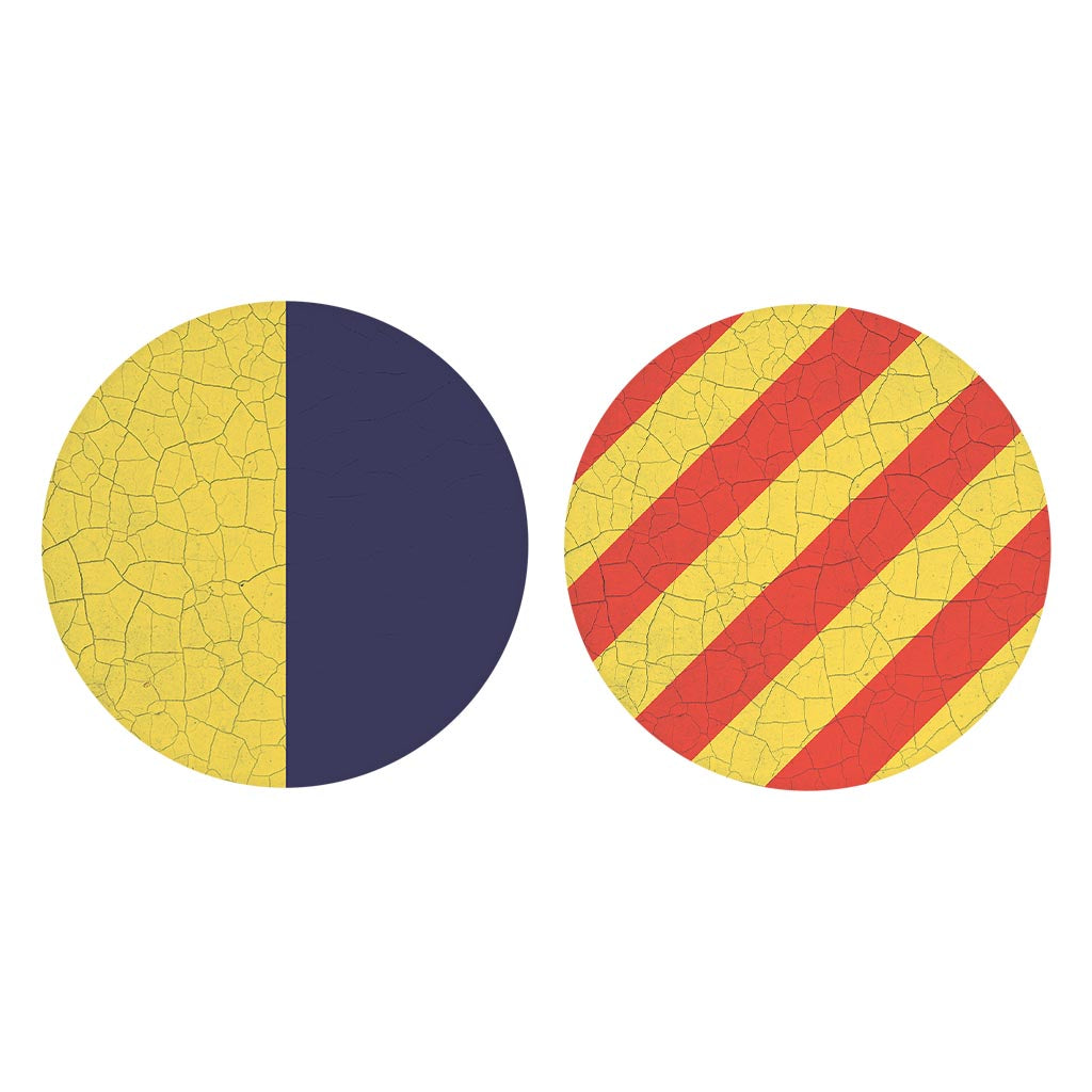 Nautical Flags | Absorbent Car Coasters | Set of 2 | Min 4