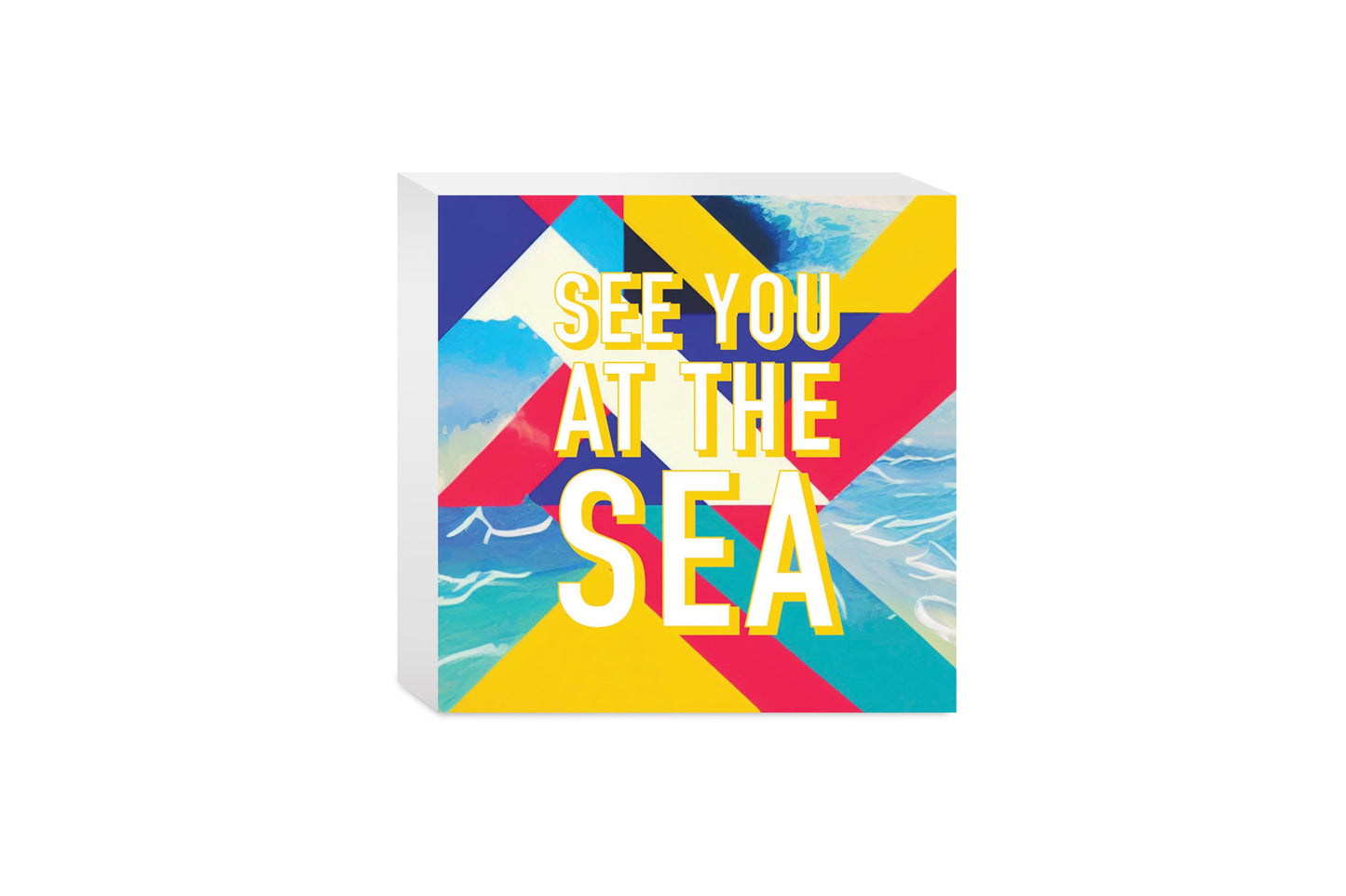 See You At The Sea | Wood Block | Eaches | Min 4