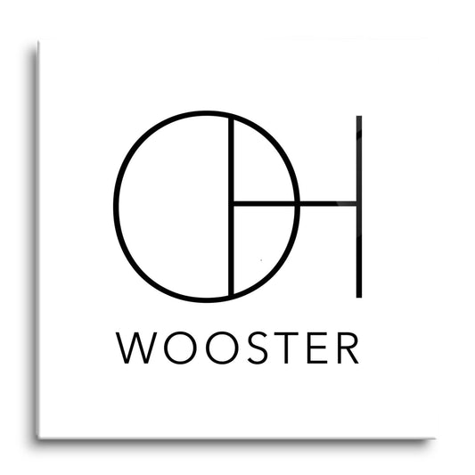 Wooster Oh State Initials And City Name | Hi-Def Glass Art | Eaches | Min 1