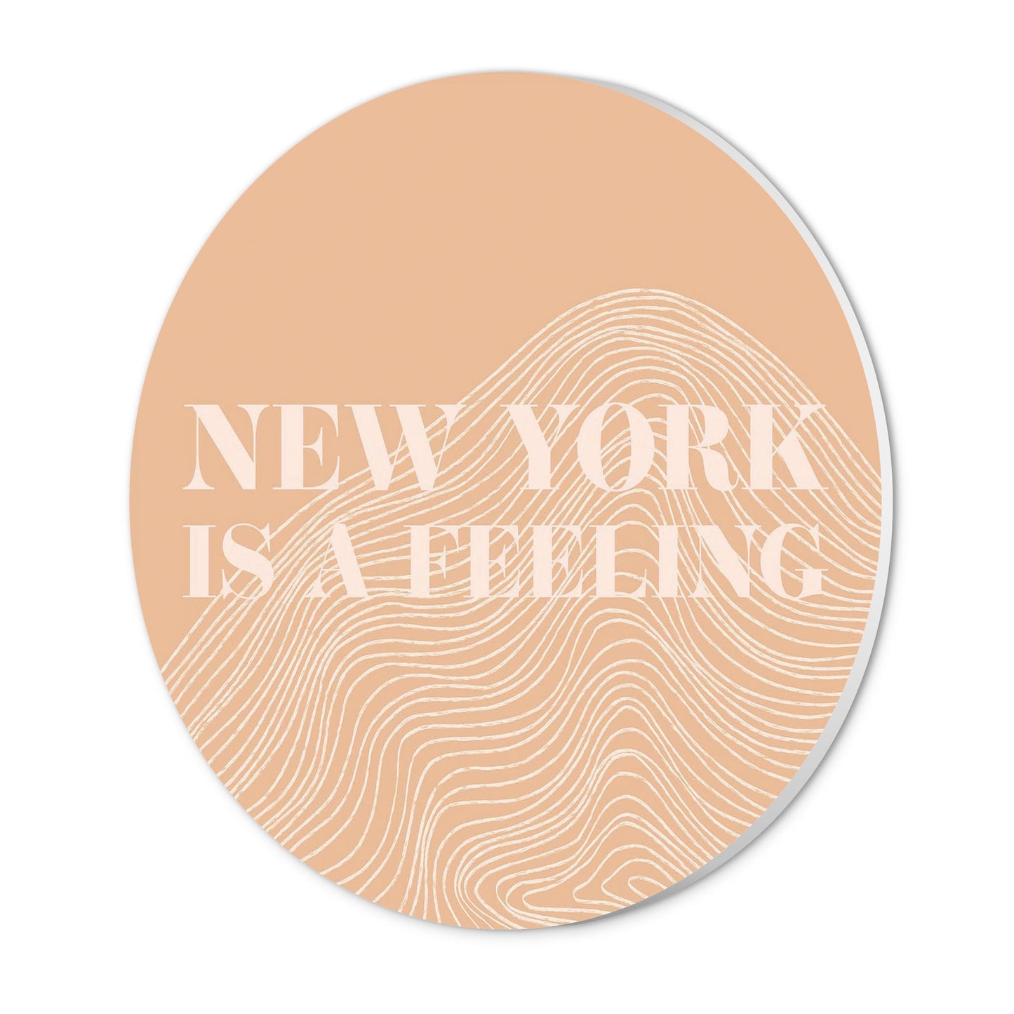 Modern Minimalist New York Is A Feeling | Wood Sign | Eaches | Min 1