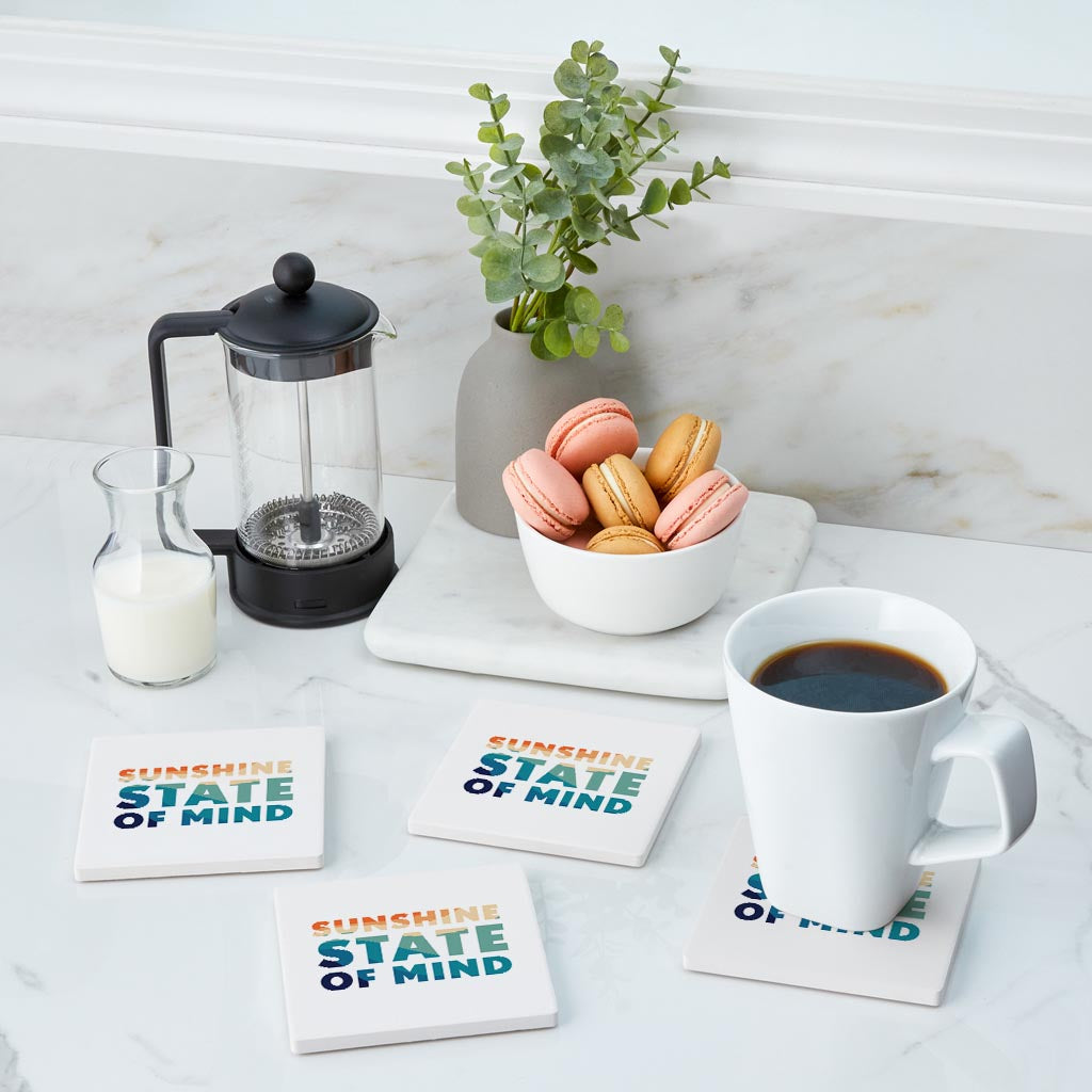Sunshine State Of Mind | Absorbent Coasters | Set of 4 | Min 2
