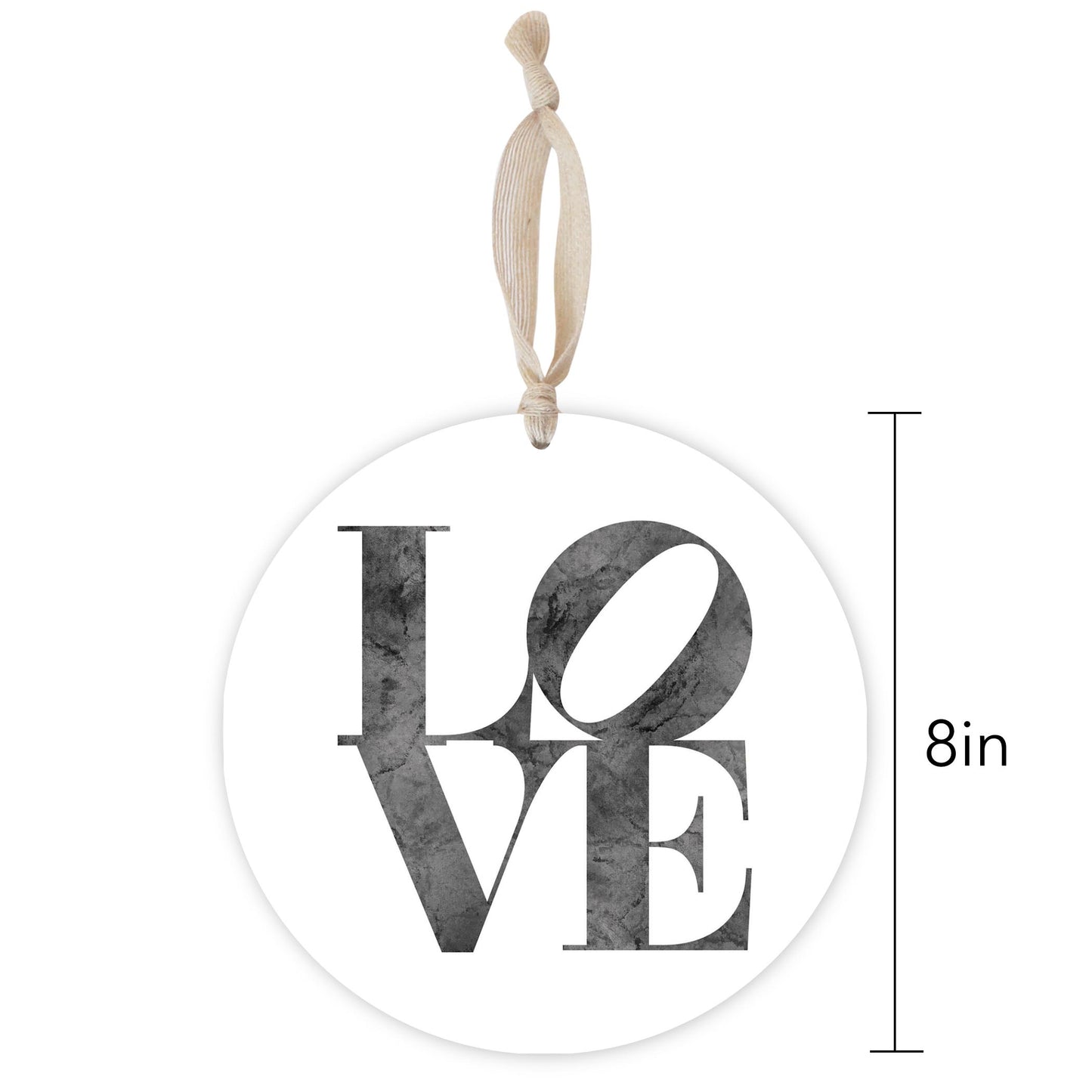 Minimalistic B&W Pennsylvania Love Light | Wood Ornament | Eaches | Min 1