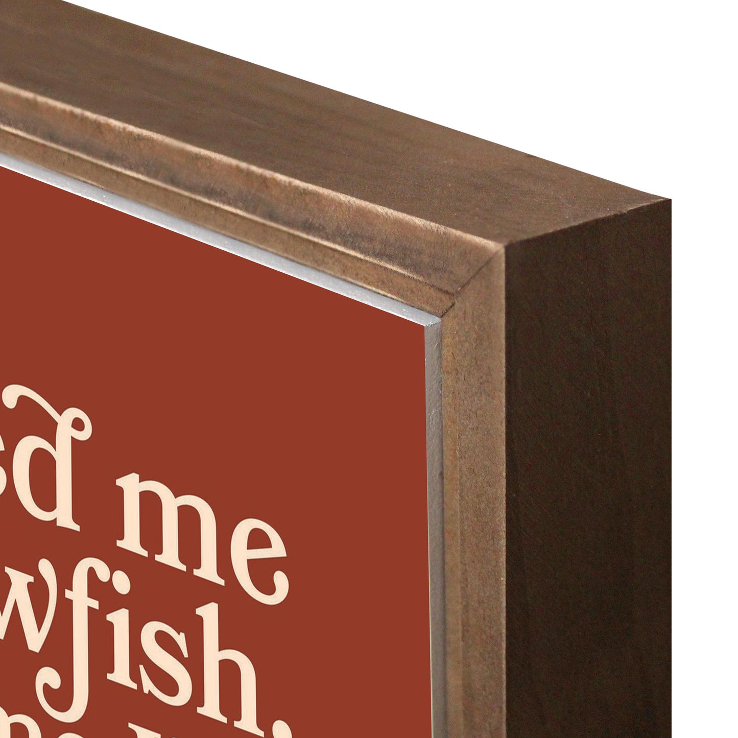 Modern Minimalist Louisiana Feed Me Crawfish | Wood Sign | Eaches | Min 1