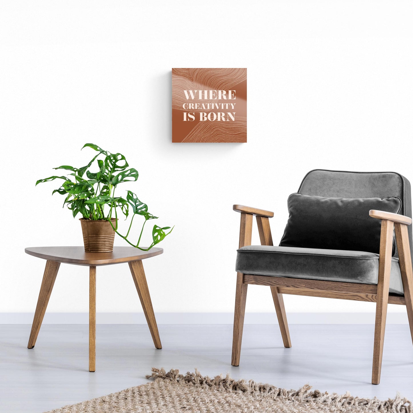 Modern Minimalist New York Creativity Is Born | Hi-Def Glass Art | Eaches | Min 1