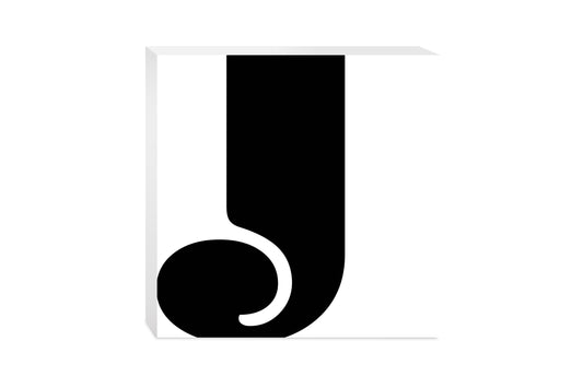 Fun Chunky Monogram J | Wood Block | Eaches | Min 2