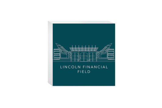 Modern Minimalist Pennsylvania Lincoln Field Line Drawing | Wood Block | Eaches | Min 4