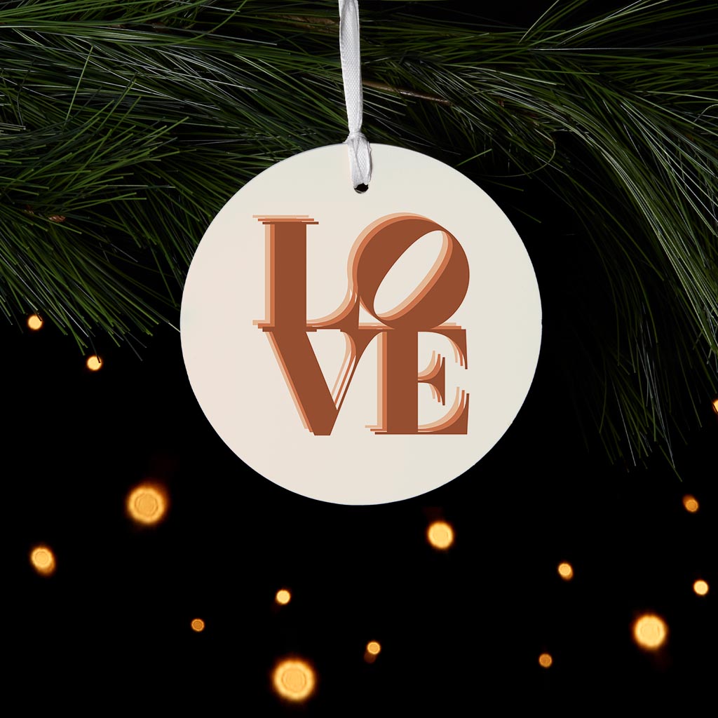 Modern Minimalist Pennsylvania Love Light| Wood Ornament | Eaches | Min 6