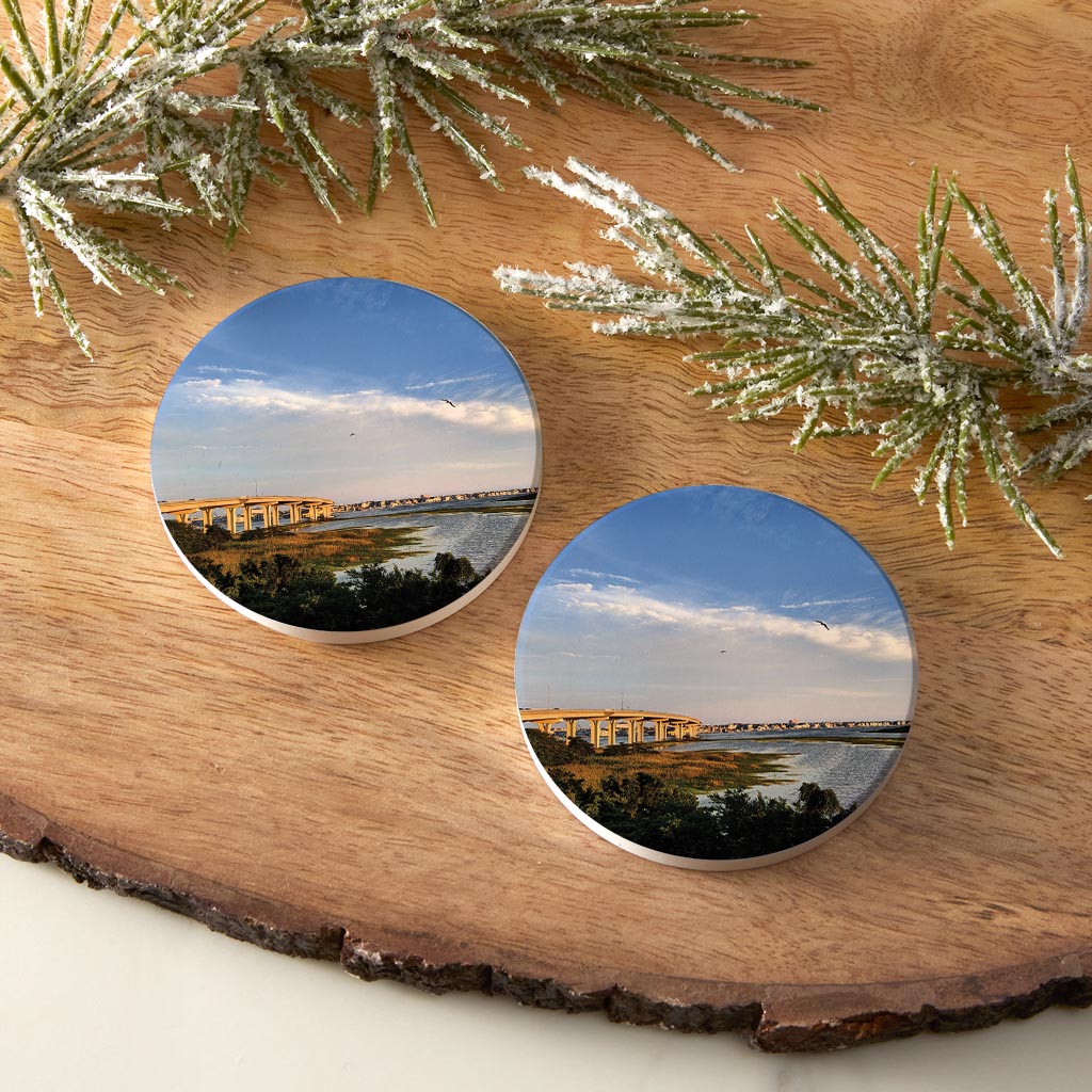 OCNJ Photo | Absorbent Car Coasters | Set of 2 | Min 4