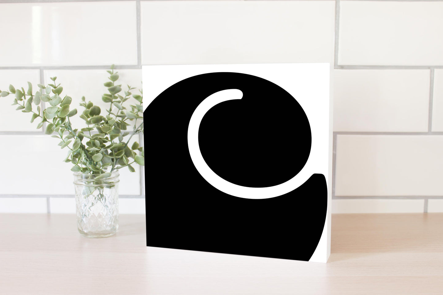 Fun Chunky Monogram C | Wood Block | Eaches | Min 2