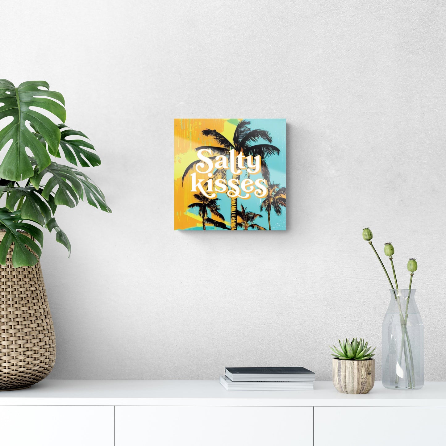 Salty Kisses Palm Trees | Hi-Def Glass Art | Eaches | Min 1