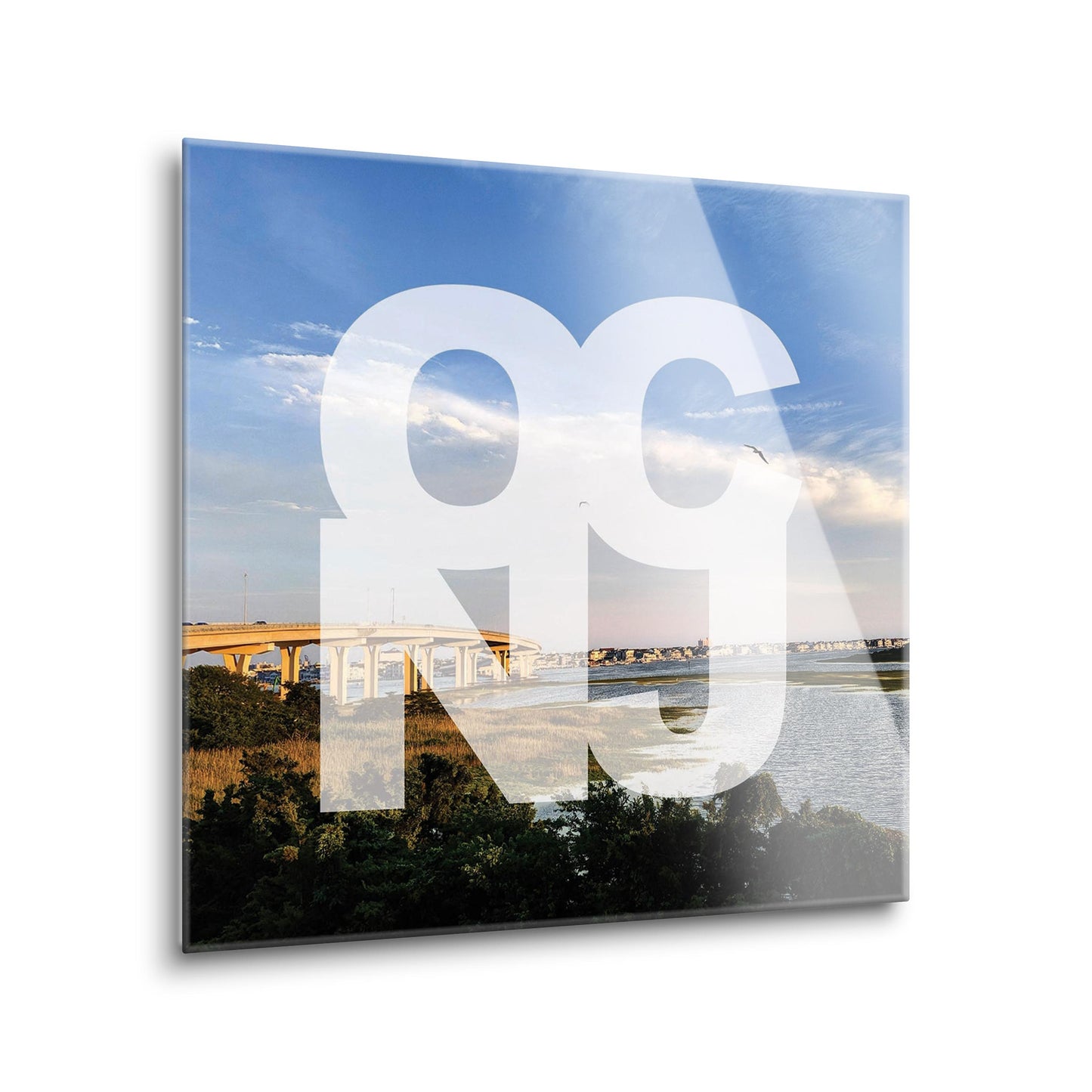 OCNJ Photo With Text | Hi-Def Glass Art | Eaches | Min 2