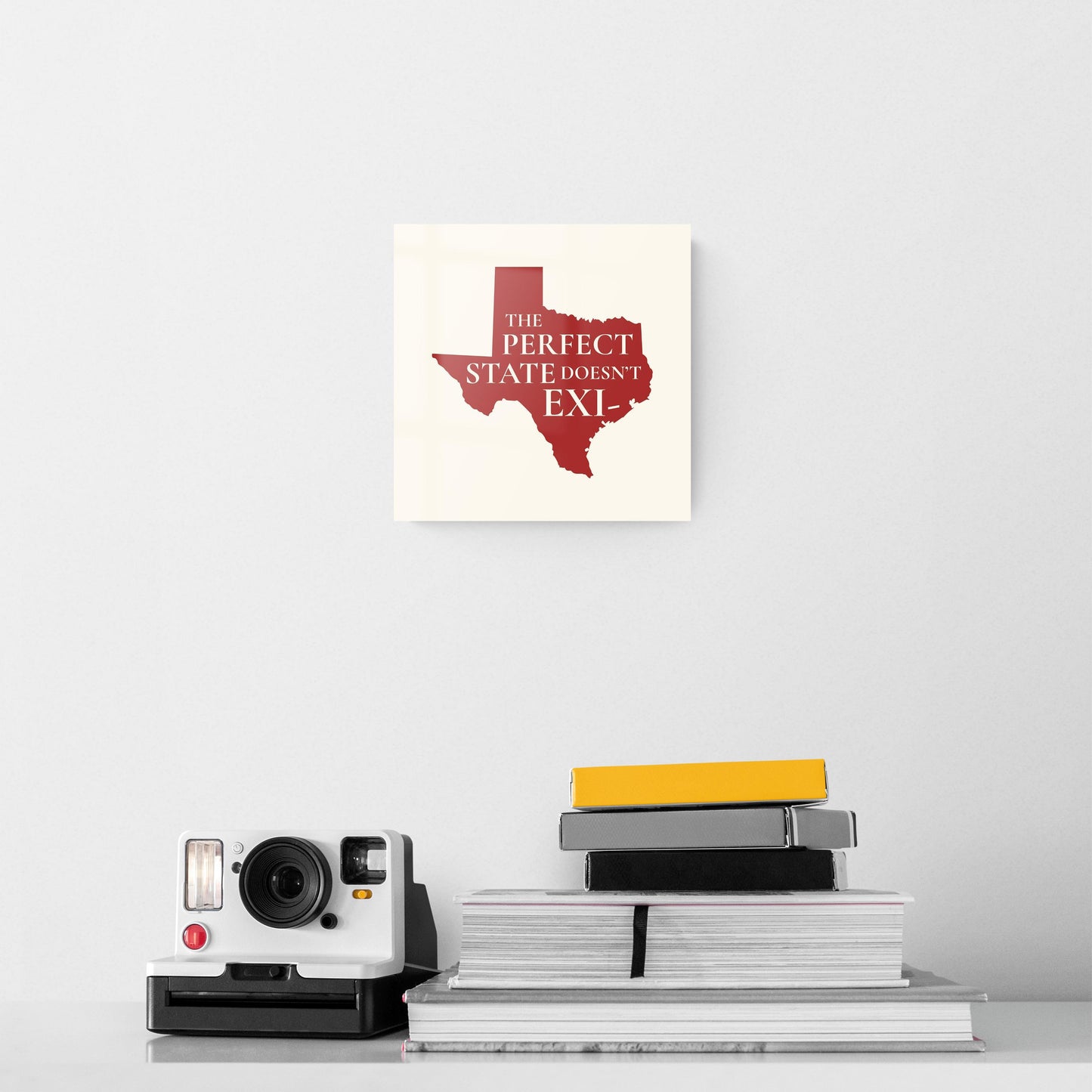 Modern Minimalist Texas Colors Perfect State | Hi-Def Glass Art | Eaches | Min 2
