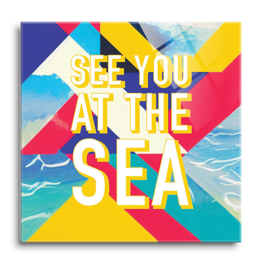 See You At The Sea | Hi-Def Glass Art | Eaches | Min 1