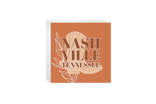 Modern Minimalist Tennessee Nashville Boot | Wood Block | Eaches | Min 4
