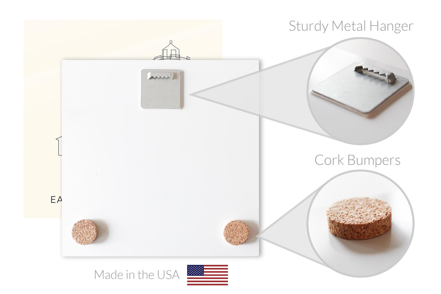 Cream Nauset Light | Hi-Def Glass Art | Eaches | Min 2