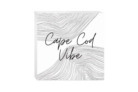 Minimalistic B&W Cape Cod Vibe | Wood Block | Eaches | Min 2