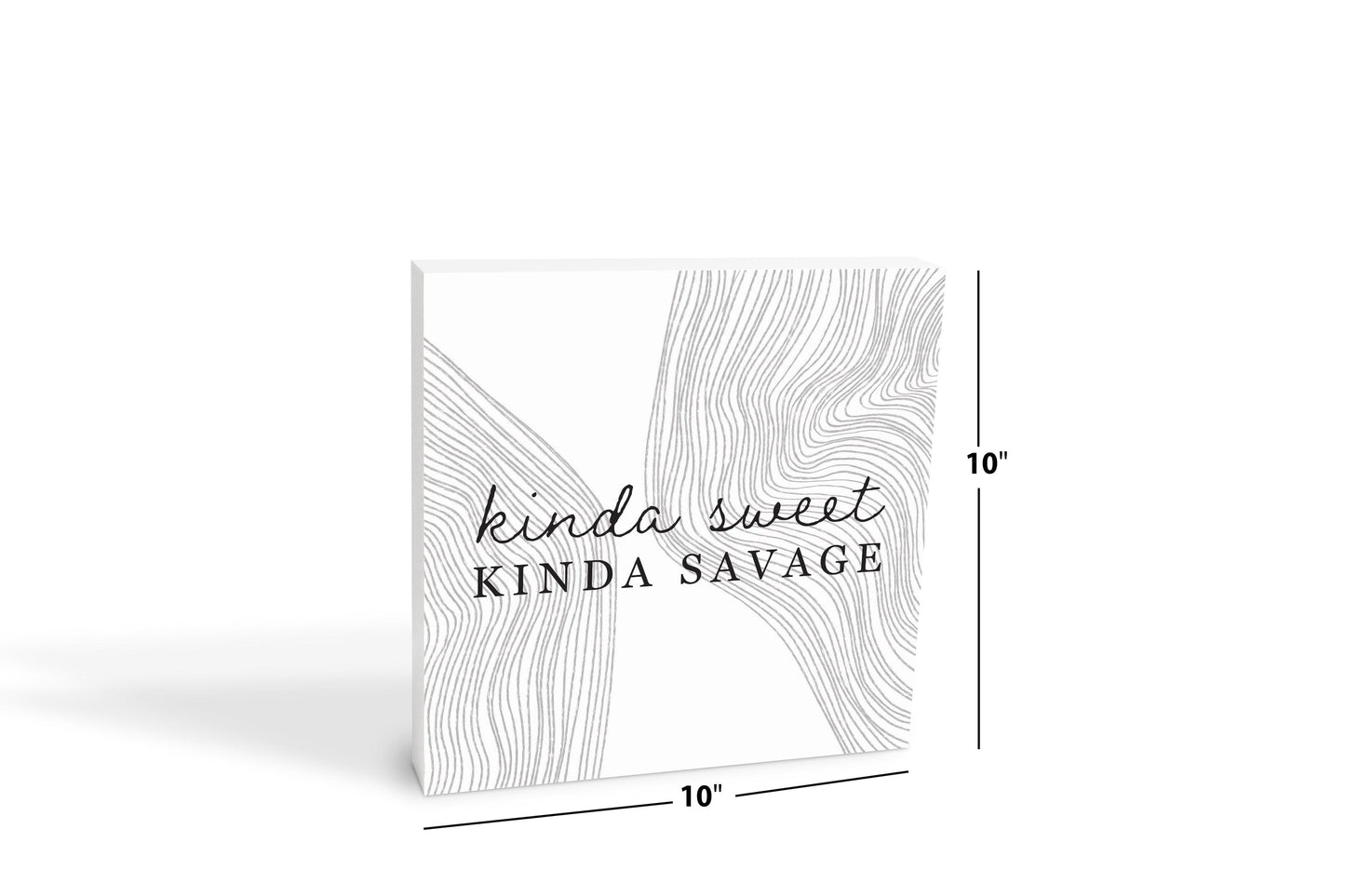 Modern Minimalist Mothers Day Kinda Sweet | Wood Block | Eaches | Min 2