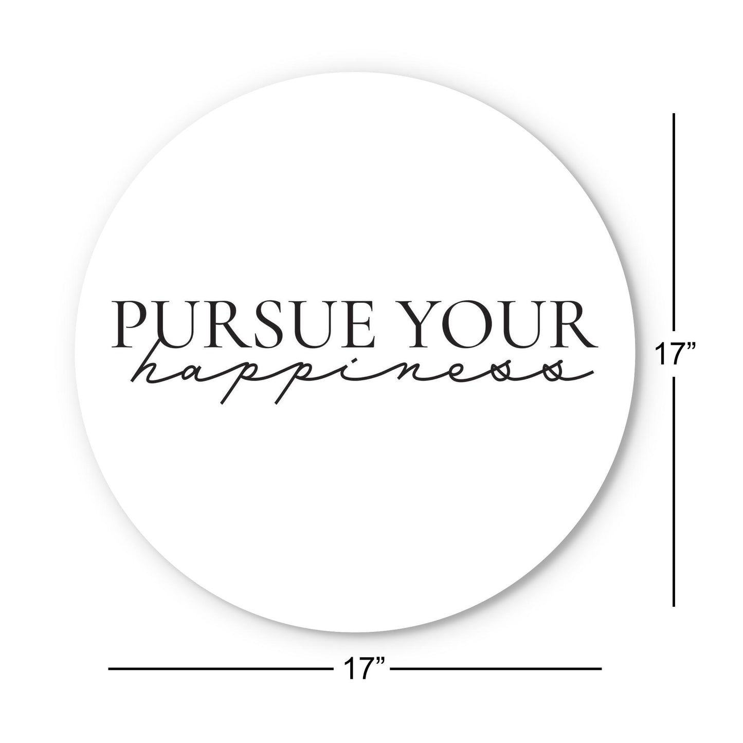 Minimalistic B&W Pennsylvania Happiness Quip | Wood Sign | Eaches | Min 1