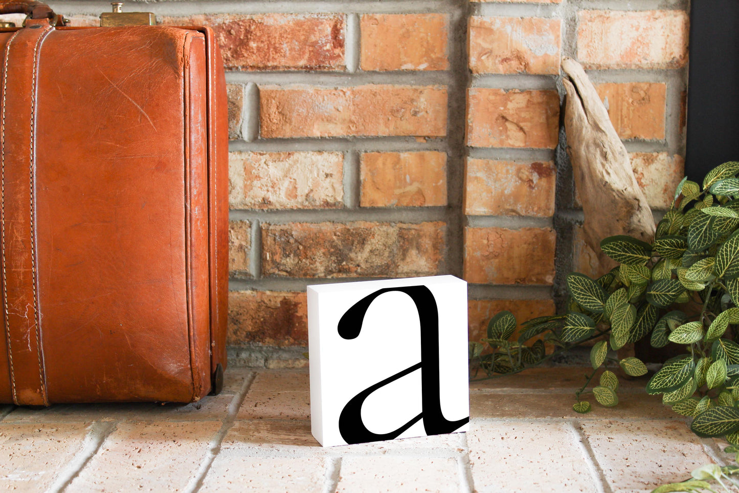 Minimal Monogram A | Wood Block | Eaches | Min 4