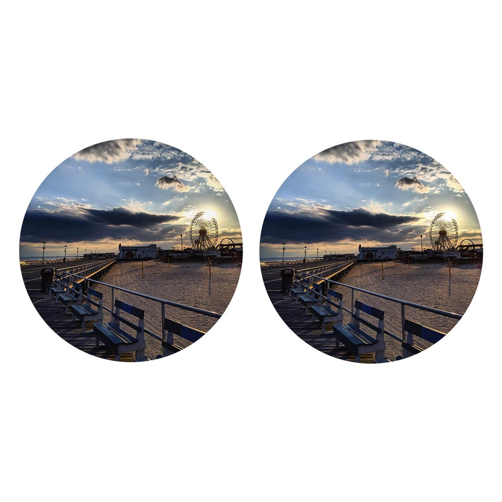 OCNJ Photo | Absorbent Car Coasters | Set of 2 | Min 4