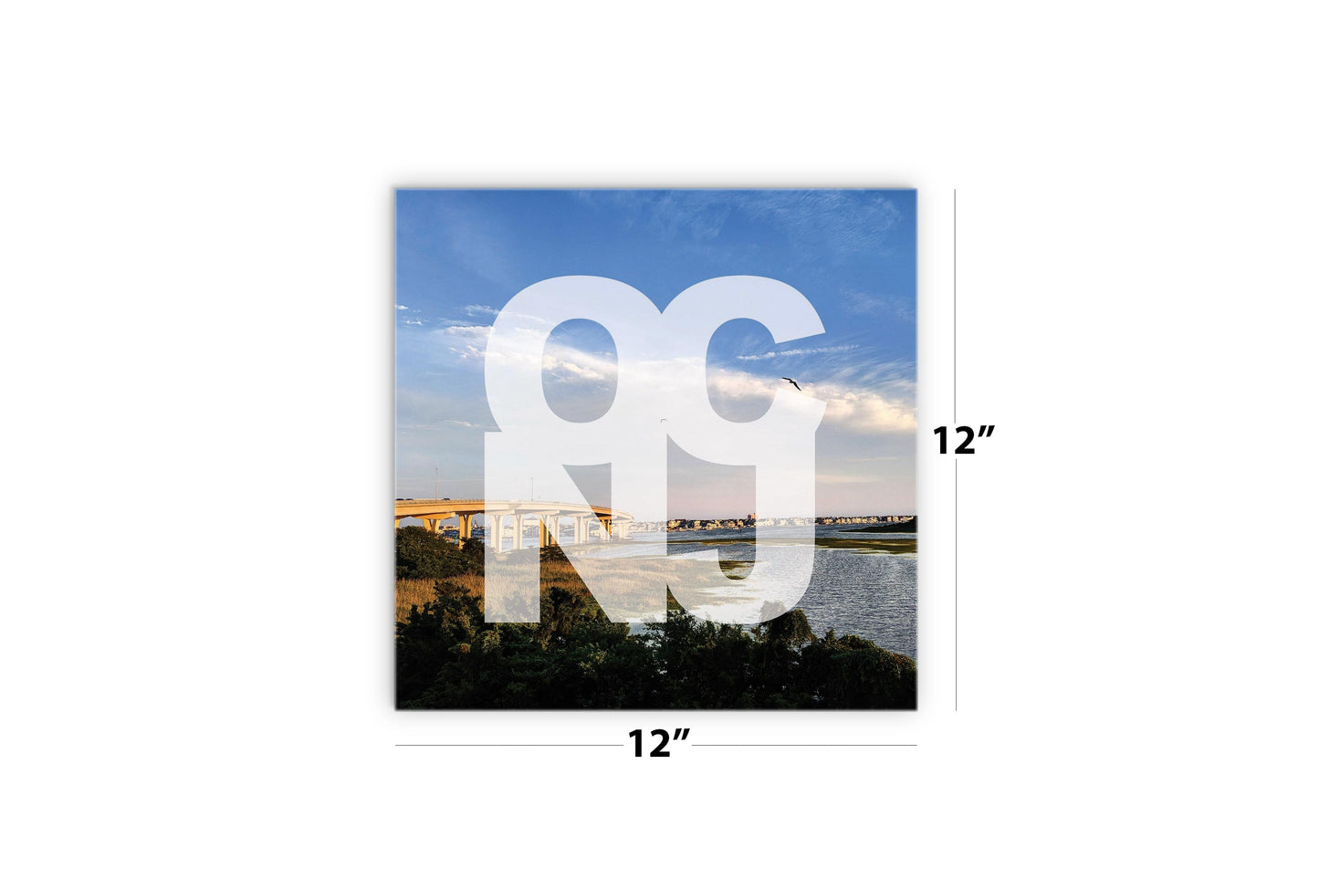 OCNJ Photo With Text | Wood Sign | Eaches | Min 2