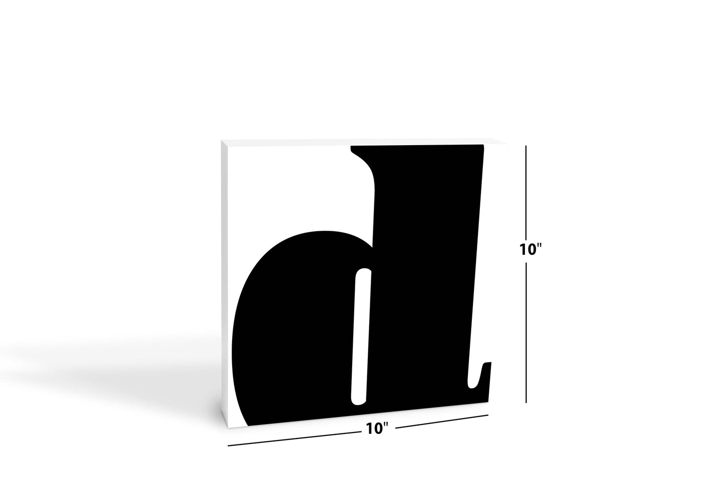 Fun Chunky Monogram D | Wood Block | Eaches | Min 2