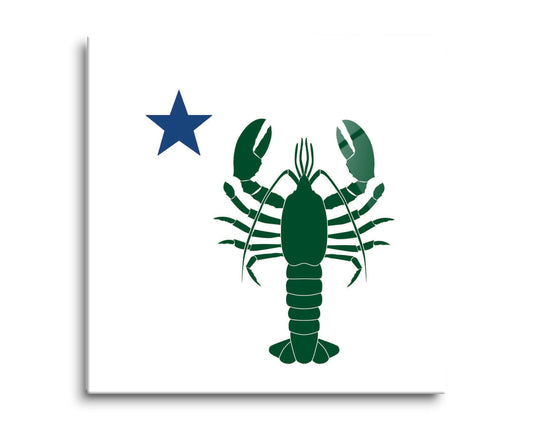 New England Star And Lobster | Hi-Def Glass Art | Eaches | Min 2