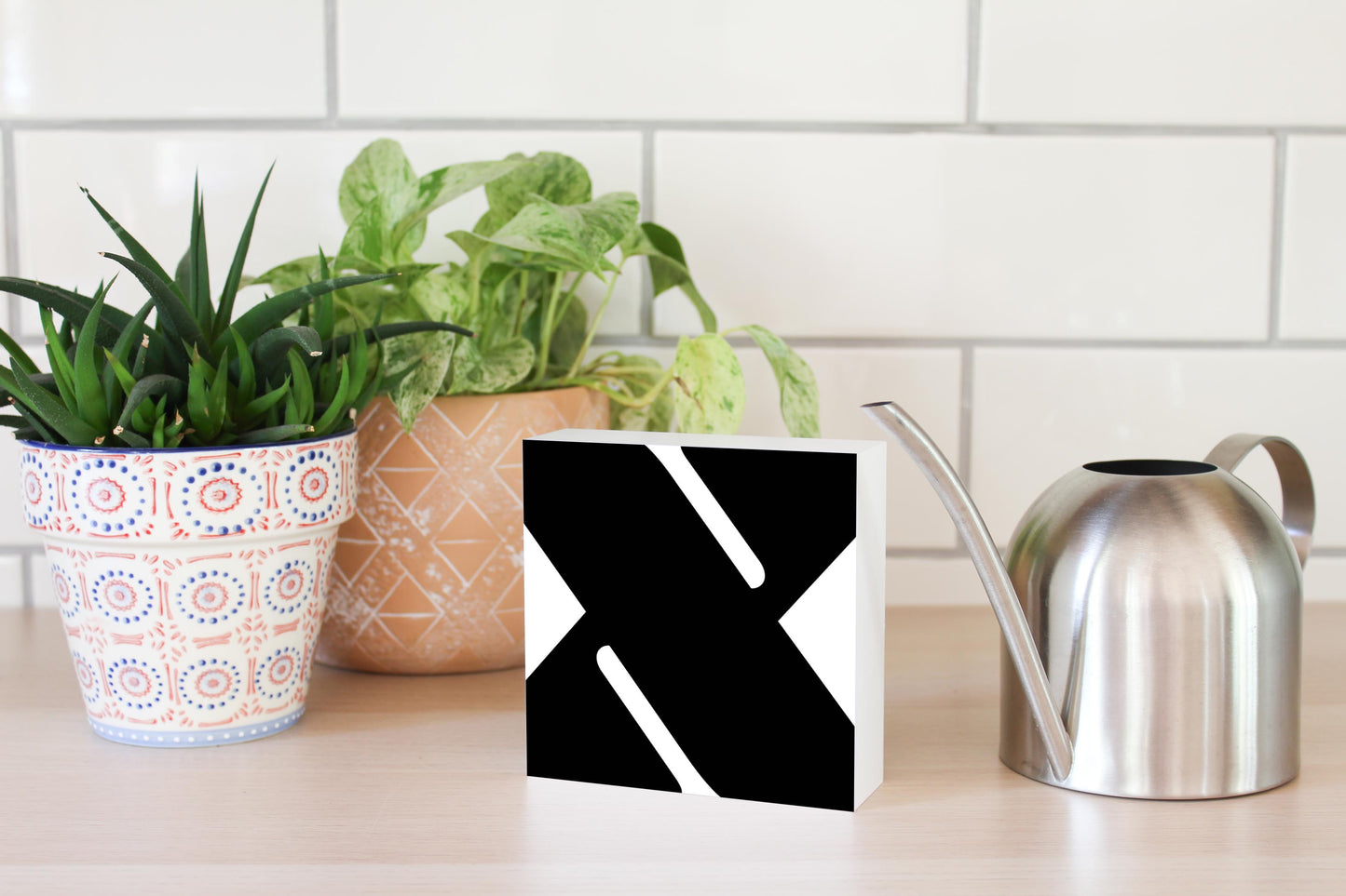 Fun Chunky Monogram X | Wood Block | Eaches | Min 4